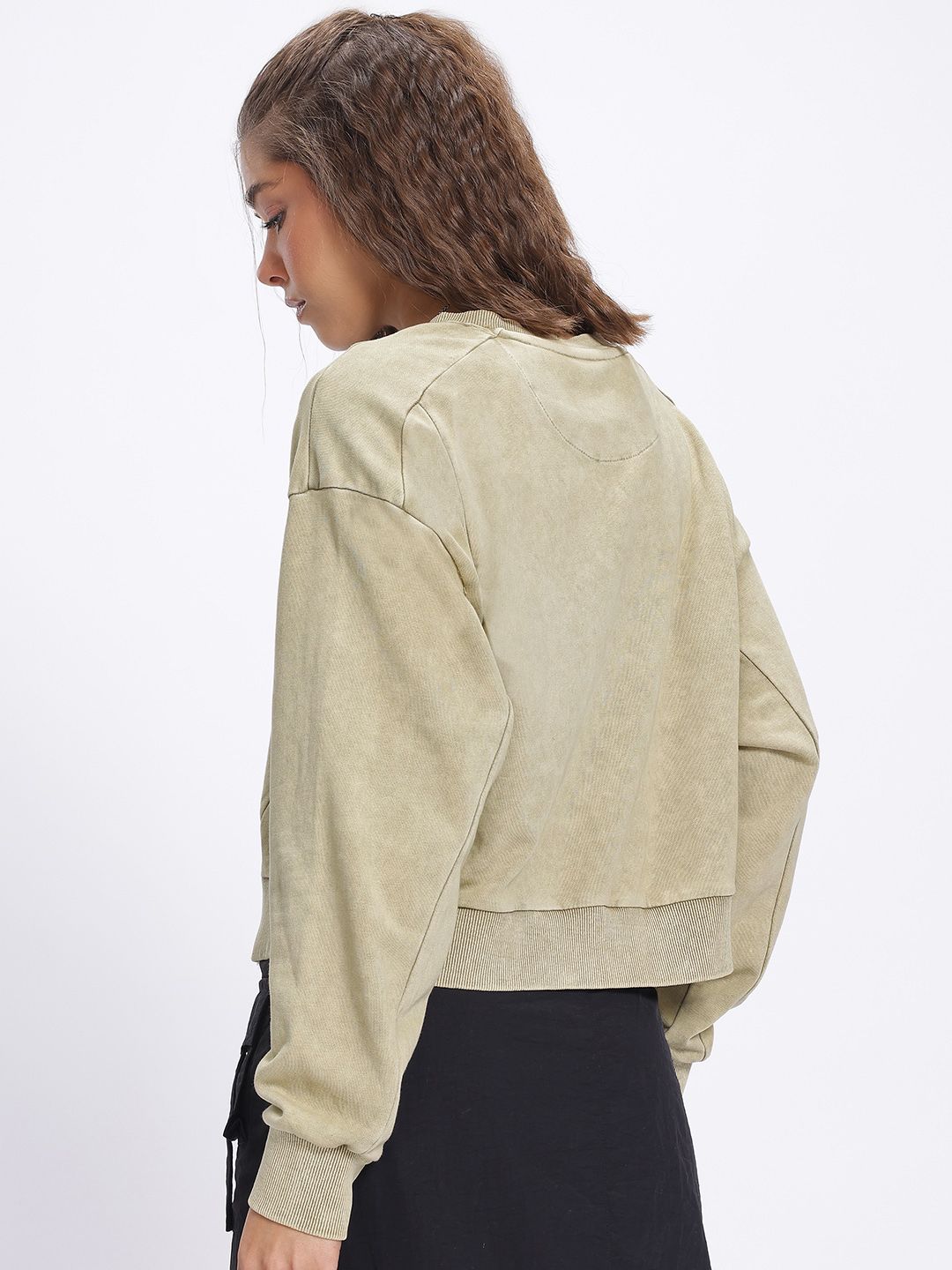 DressBerry Dyed Drop-Shoulder Sweatshirt