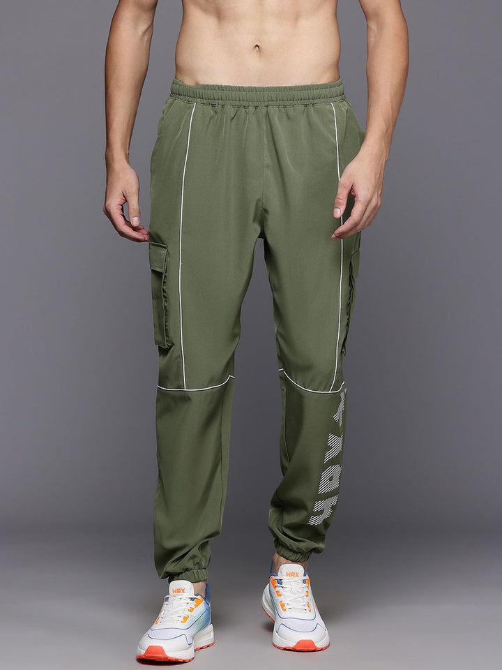 HRX by Hrithik Roshan Men Rapid-Dry Cargo Style Training Joggers