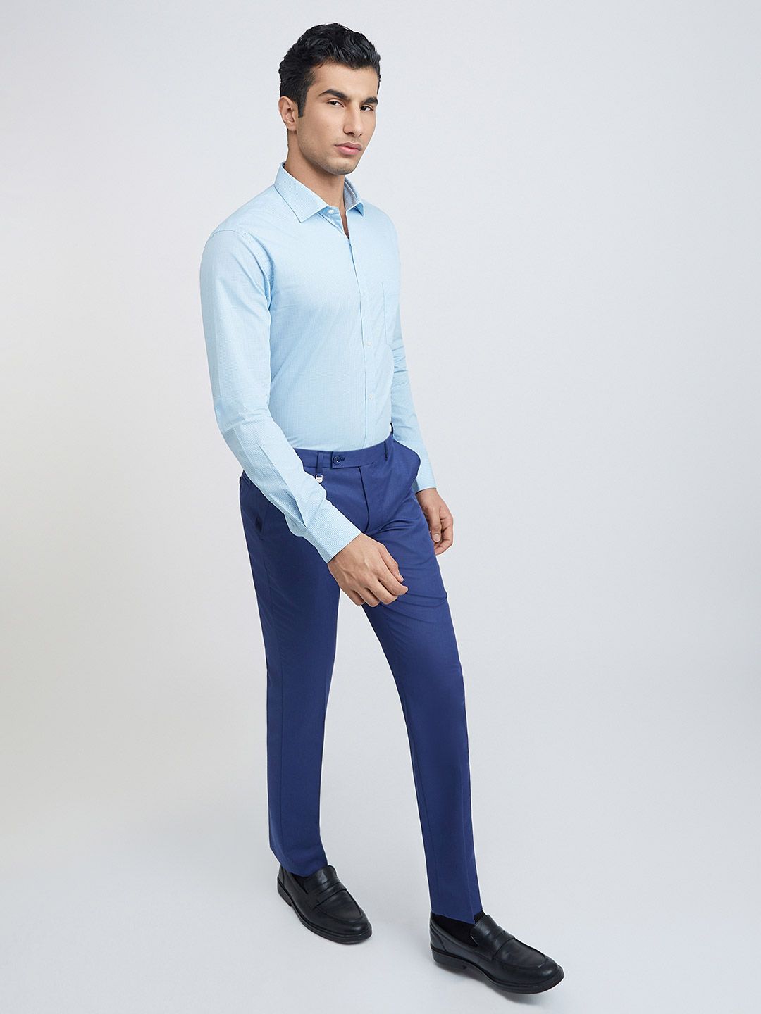 Park Avenue Pure Cotton Slim Fit Checked Formal Shirt