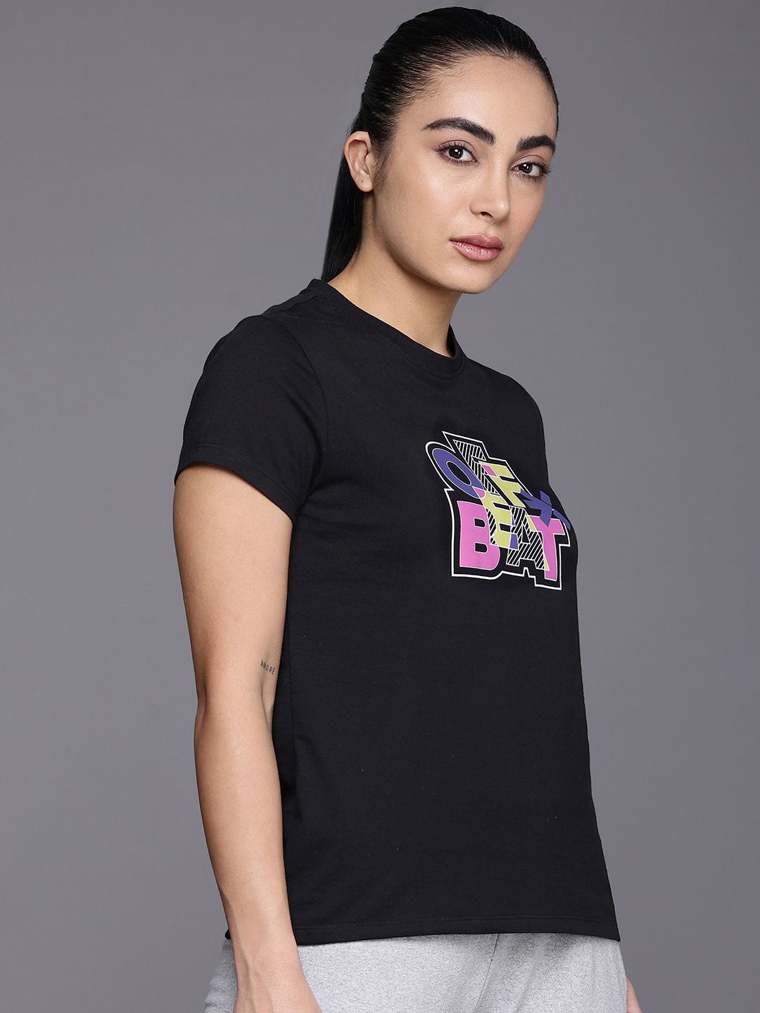 HRX by Hrithik Roshan Typography Printed T-shirt
