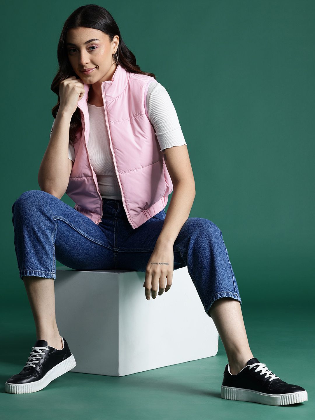DressBerry Cropped Padded Jacket