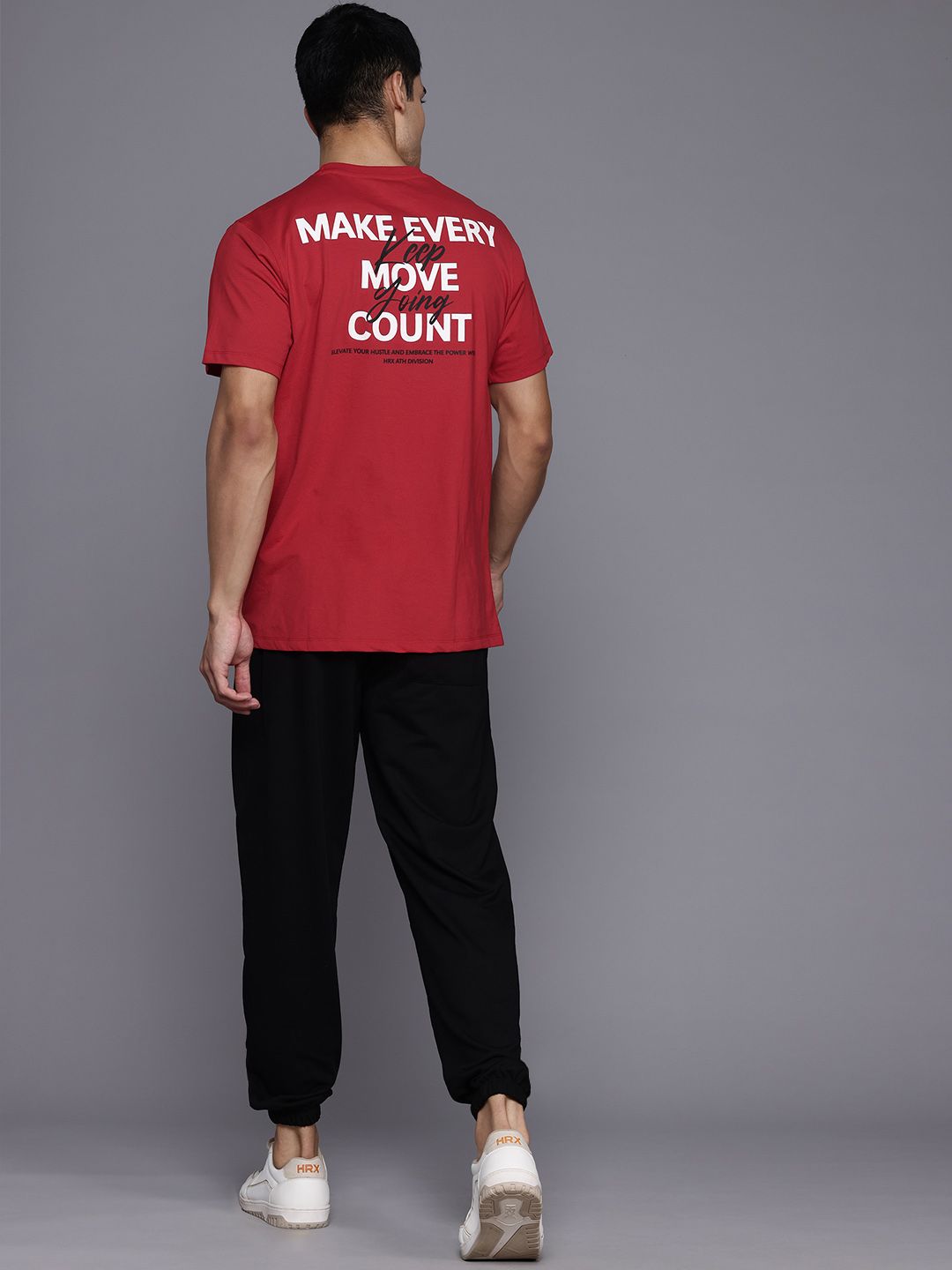 HRX by Hrithik Roshan Lifestyle Typography Print Regular T-shirt