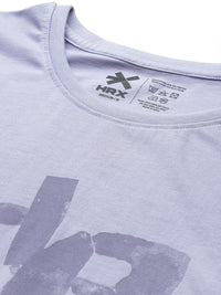 HRX by Hrithik Roshan Brand Logo Print Boxy Yoga T-shirt
