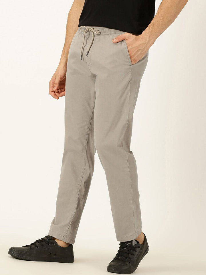 Thomas Scott Men Smart Mid Rise Cotton Trousers