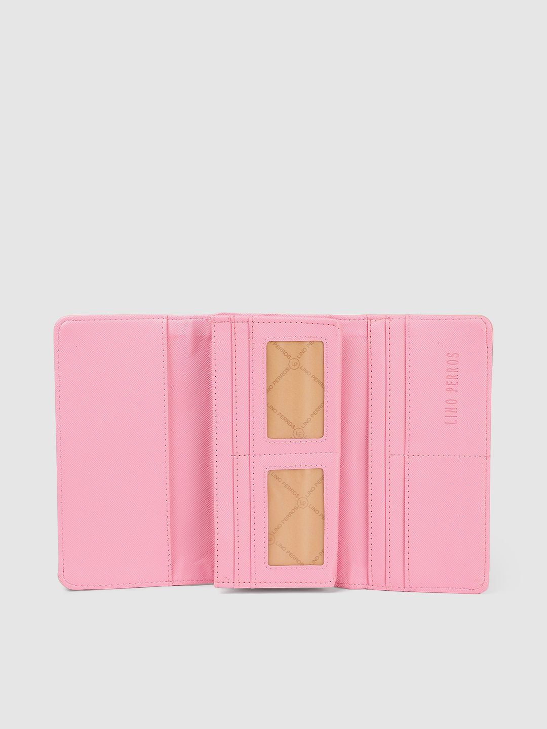 Lino Perros Women Solid Three Fold Wallet