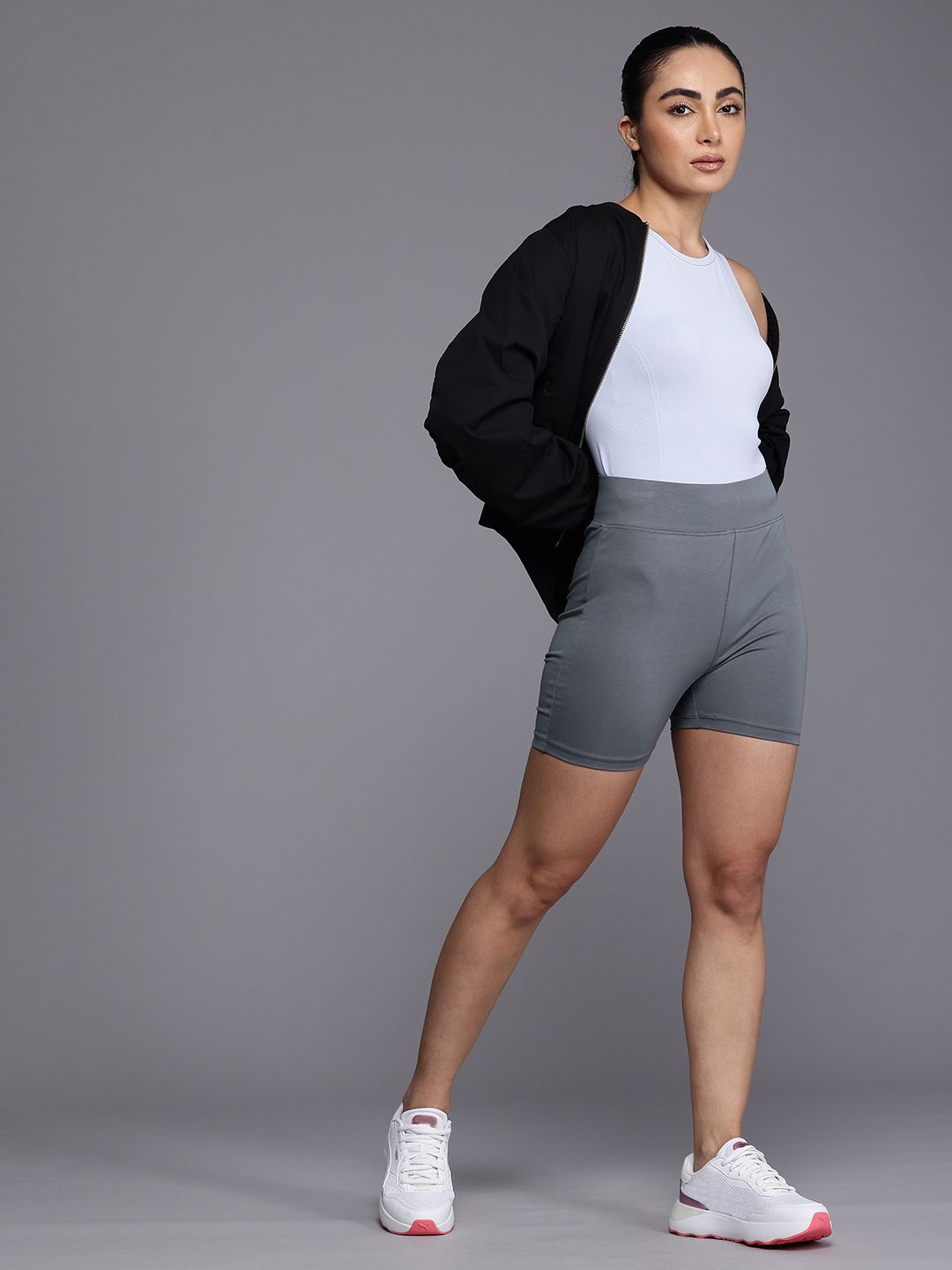 HRX by Hrithik Roshan Women Slim Fit Biker Shorts