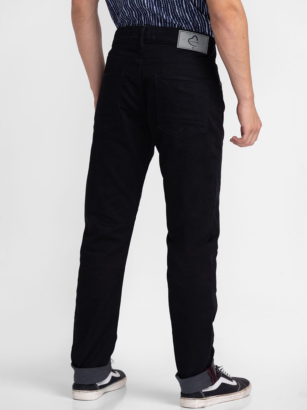 Menjadi Lelaki Manusia Black Slim Fit Jeans Rendah Rendah
