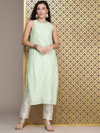 House of Pataudi Ethnic Motifs Printed Sequinned Jashn Kurta