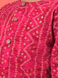 VASTRAMAY Boys Bandhani Printed Regular Kurta with Patiala