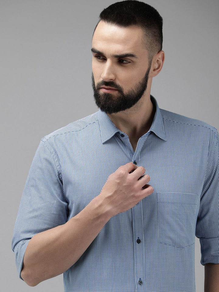 Park Avenue Slim Fit Pure Cotton Checked Formal Shirt
