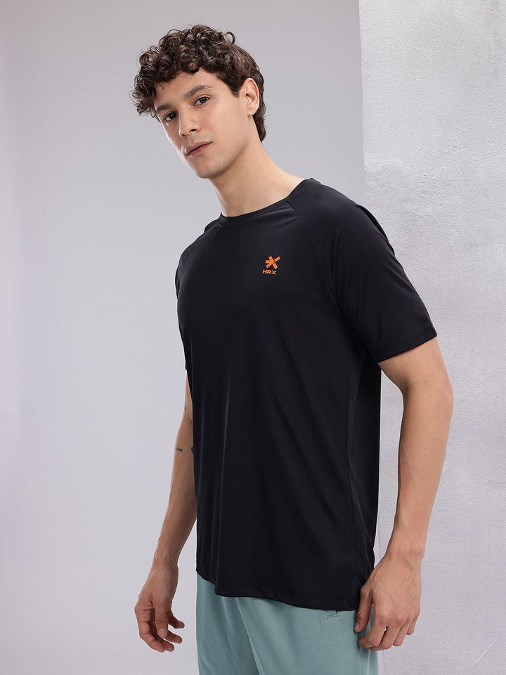 HRX by Hrithik Roshan Brand Logo Print Detail Raglan Sleeves Training T-shirt