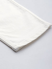 The Indian Garage Co Men White Slim Fit Low Distress Stretchable Jeans