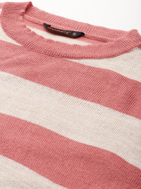 DressBerry Pure Acrylic Striped Pullover