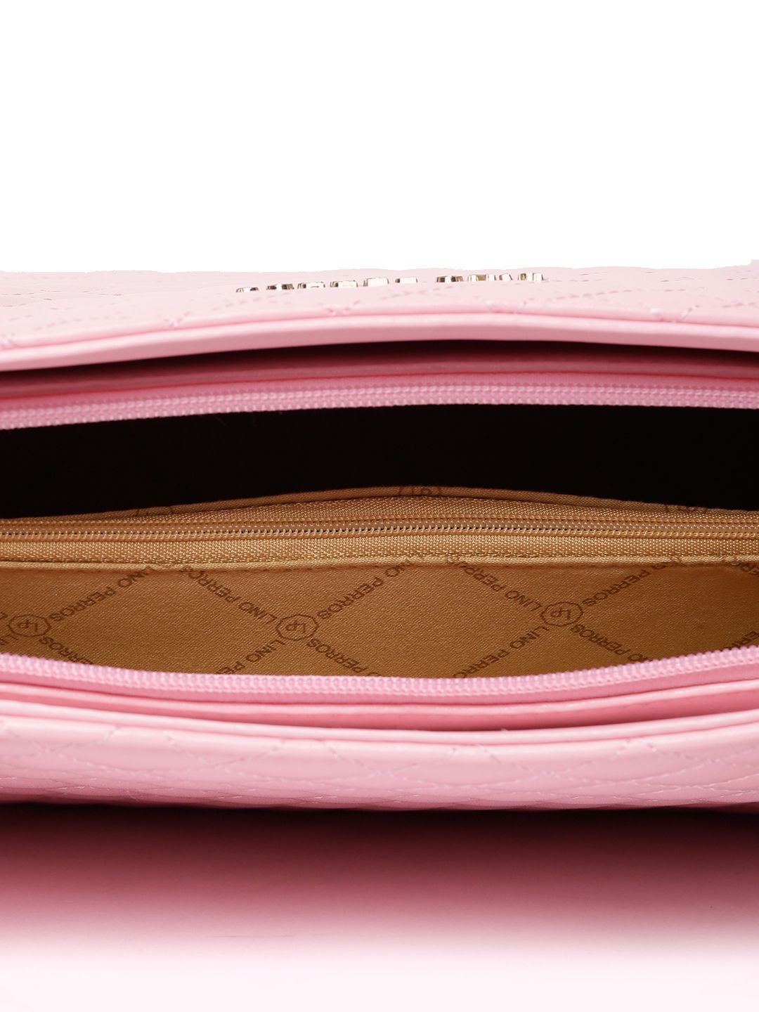 Lino Perros Pink Quilted Handheld Bag