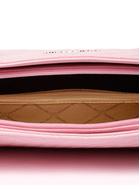 Lino Perros Pink Quilted Handheld Bag