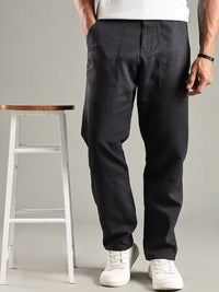 Thomas Scott Men Smart Relaxed Fit Easy Wash Trousers