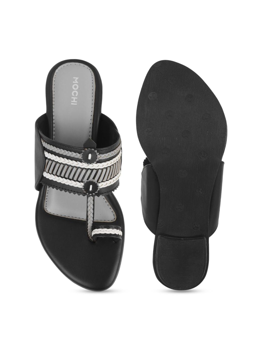 Mochi Embellished Block Sandals