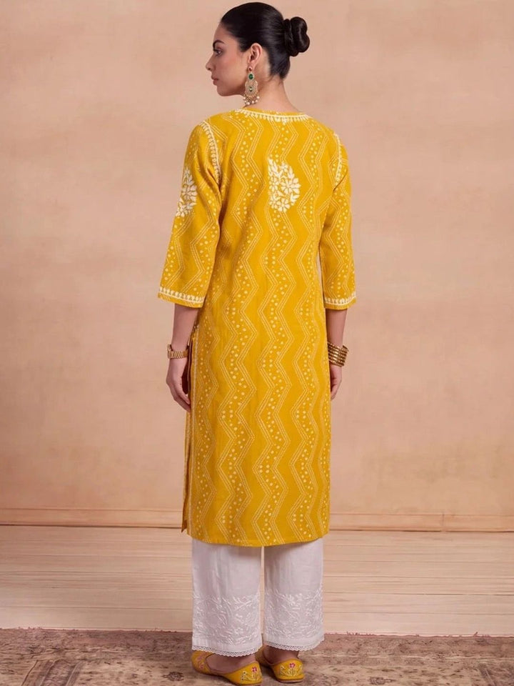 Rumah Wanita Chikankari Sulam Kurta Chikankari