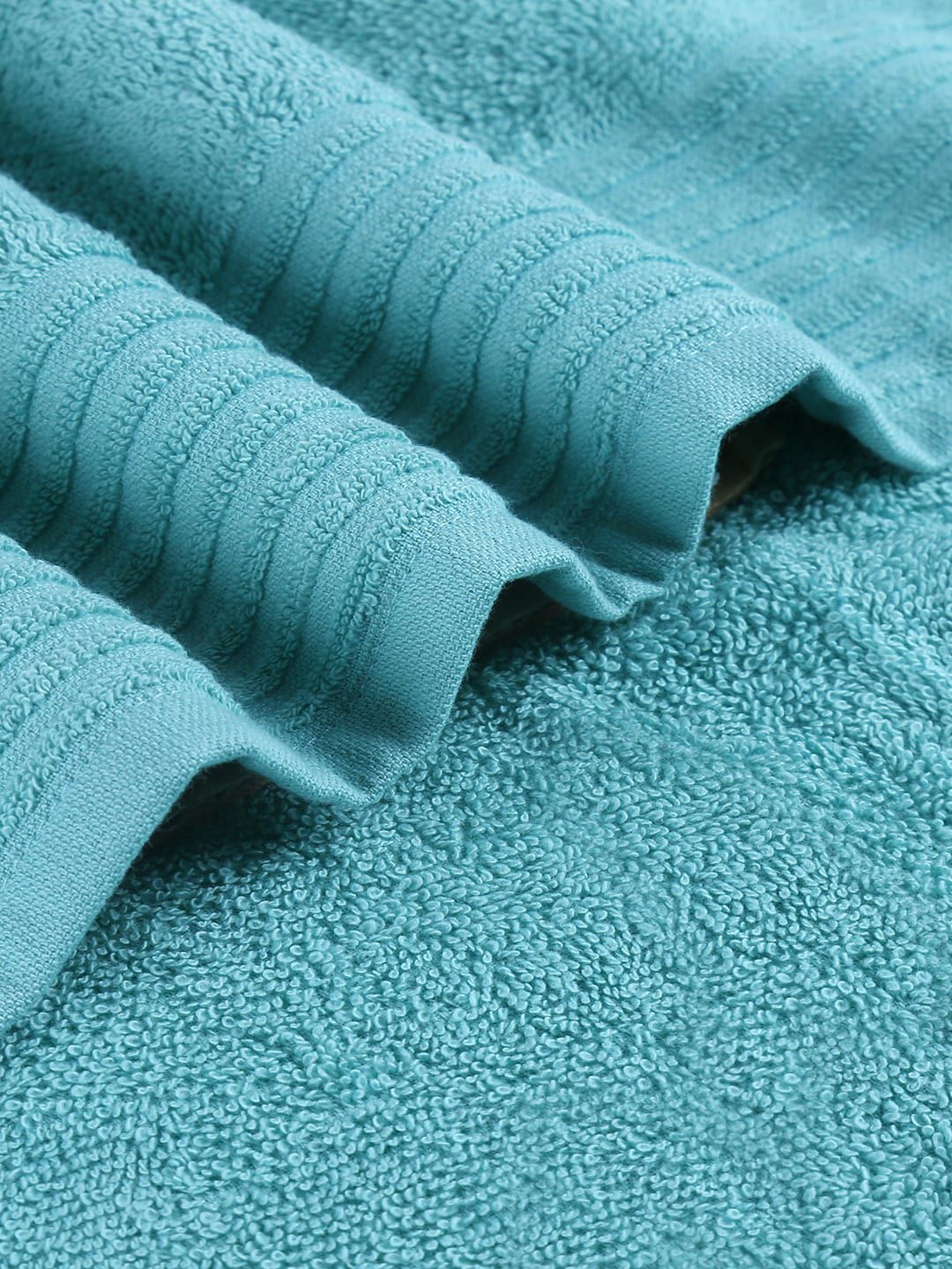MYTRIDENT Navy Blue  Blue 2 Pieces 380 GSM Pure Cotton Bath Towels