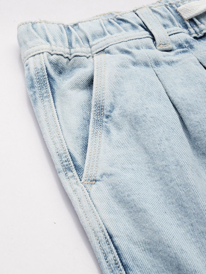 The Indian Garage Co Men Pure Cotton Relaxed Fit Heavy Fade Joggers
