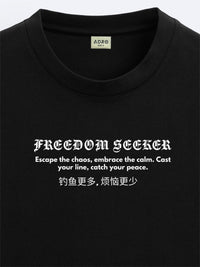 ADRO Men Typography Printed T-shirt