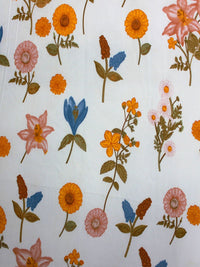 BOMBAY DYEING Vista Yellow & White Floral 144 TC Queen Bedsheet With 2 Pillow Covers