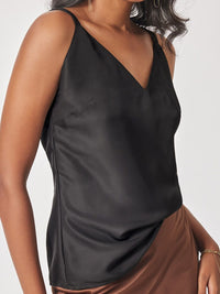 The Label Life Shoulder Straps Lace-Up Styled Back Top