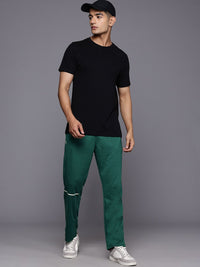 HRX by Hrithik Roshan Men Regular-Fit Brand-Logo Print Track Pant