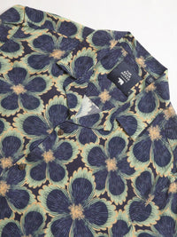 THE BEAR HOUSE Regular Fit Floral Printed Cuban Collar Casual Shirt