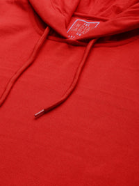 The Indian Garage Co Men Red Hooded Sweatshirt