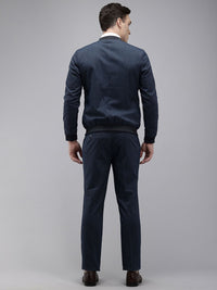 Park Avenue Neo Fit Striped Stand Collar Formal 2 Piece Suits
