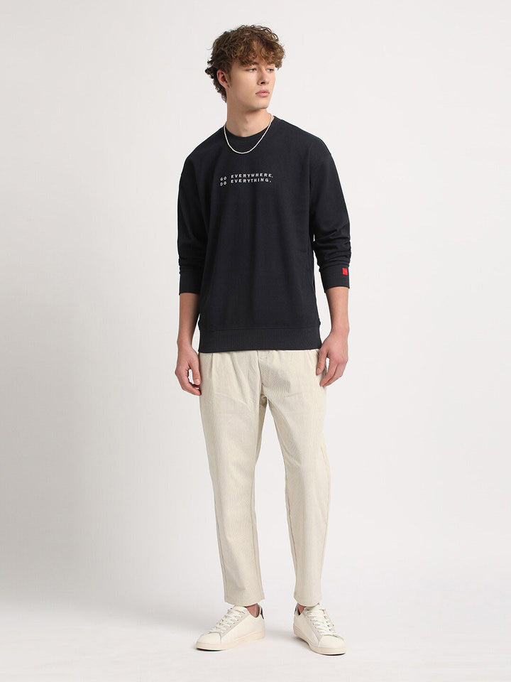 THE BEAR HOUSE Typography Printed Relaxed Fit Pullover