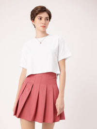 DressBerry Delightful Serendipitous Paws Printed Boxy T-shirt