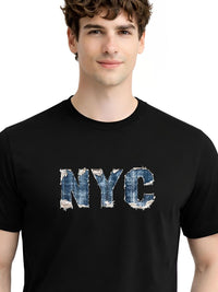 ADRO Men Typography Printed T-shirt