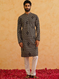 SOJANYA Ethnic Motifs Embroidered Thread Work Detailed Pure Cotton Kurta With Pyjamas