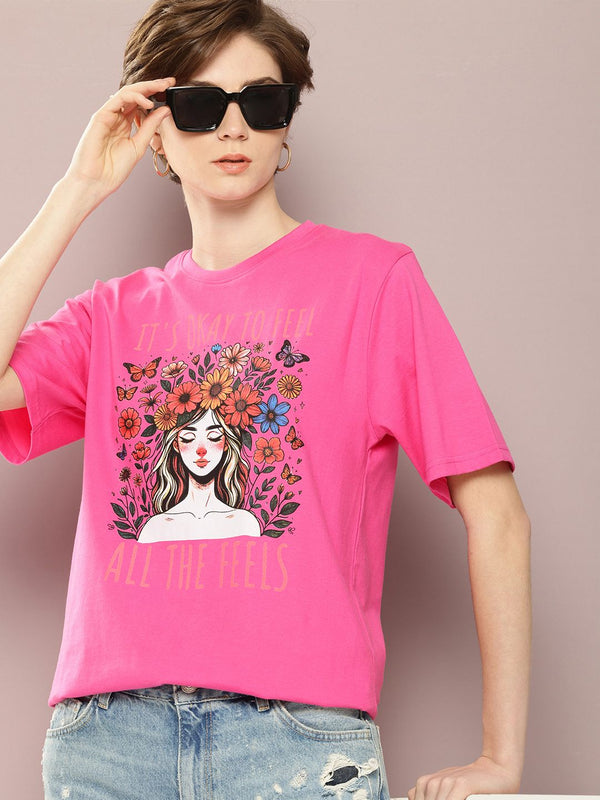 DILLINGER Printed Oversized Pure Cotton T-shirt