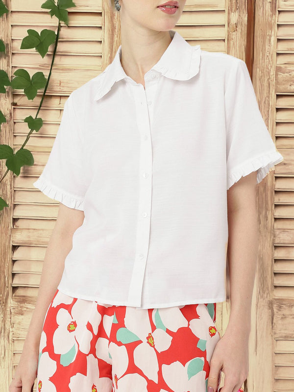 DressBerry Cute Femi Ruffle Romance Shirt