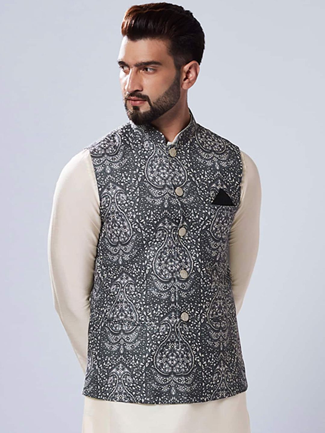 KeSted ​​Mandarin Collar Nehru Jacket
