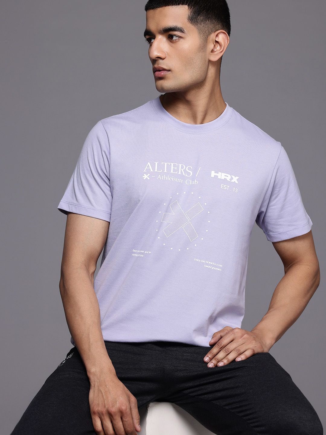 HRX by Hrithik Roshan Typography Print Lifestyle T-shirt