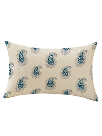 STITCHNEST Blue & White Set of 2 Ethnic Motifs Rectangle Cushion Covers
