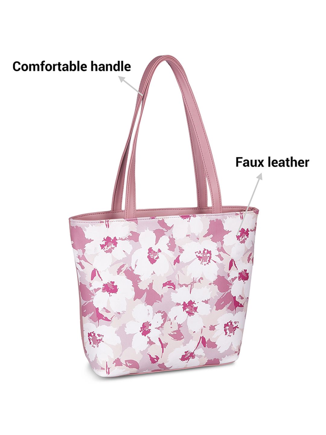 Mochi Floral Printed Oversized Structured Tote Bag