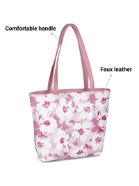 Mochi Floral Printed Oversized Structured Tote Bag