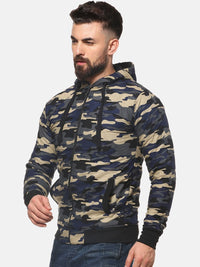 Campus Sutra Men Multicoloured Camouflage Printed Padded Jacket