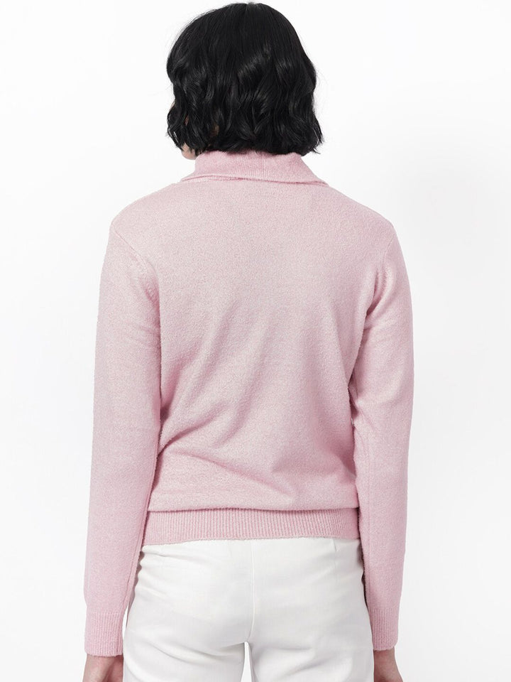 RAREISM Cowl Neck Acrylic Pullover