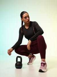 HRX by Hrithik Roshan Rapid Dry Active Goddess Training Crop T-shirt