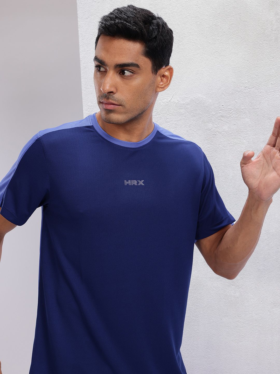 HRX by Hrithik Roshan Colourblocked Rapid-Dry Running T-shirt