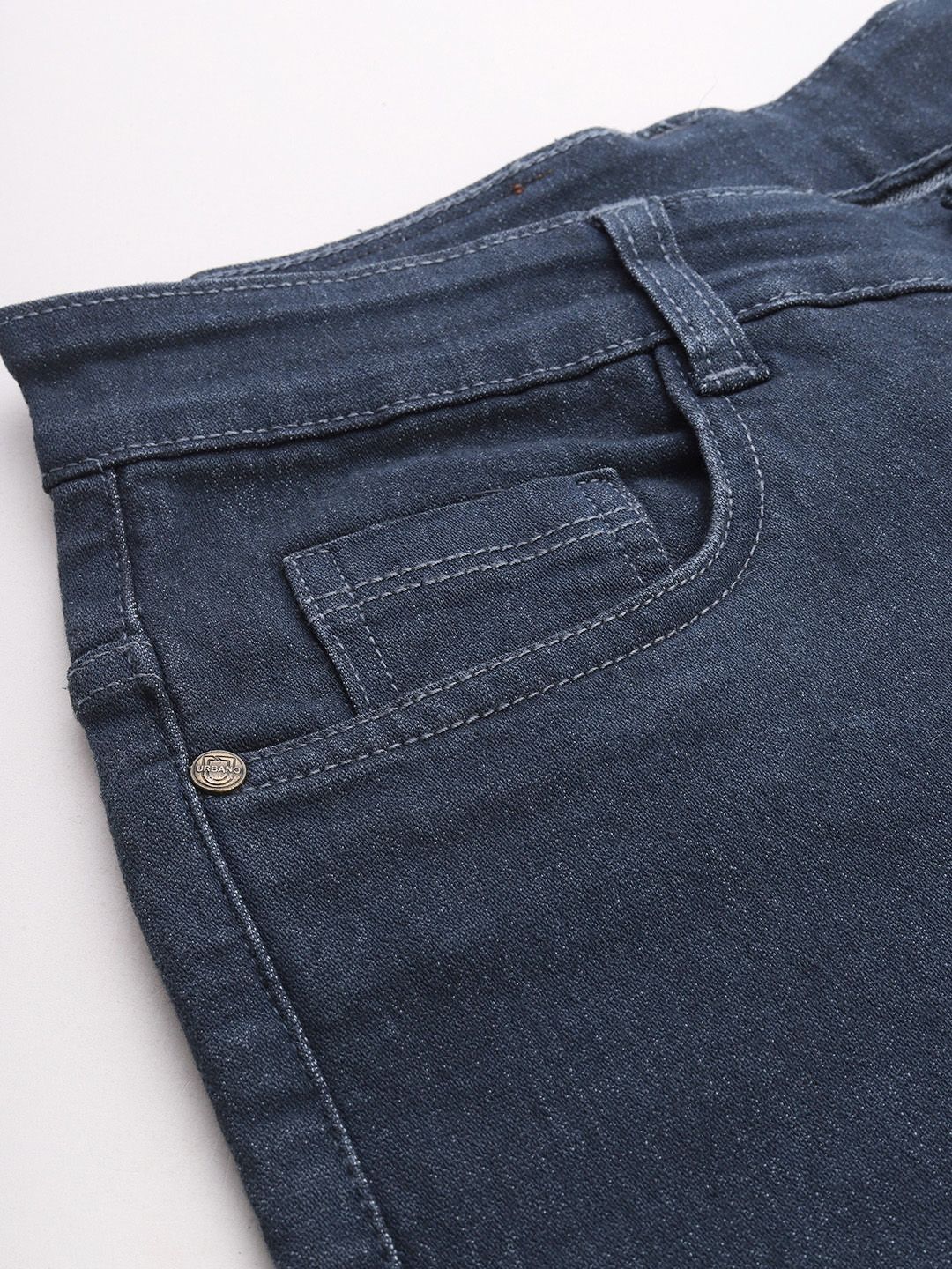 Urbano Fashion Men Grey Slim Fit Stretchable Jeans