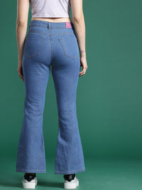 DressBerry Women Slim Flared Stretchable Jeans