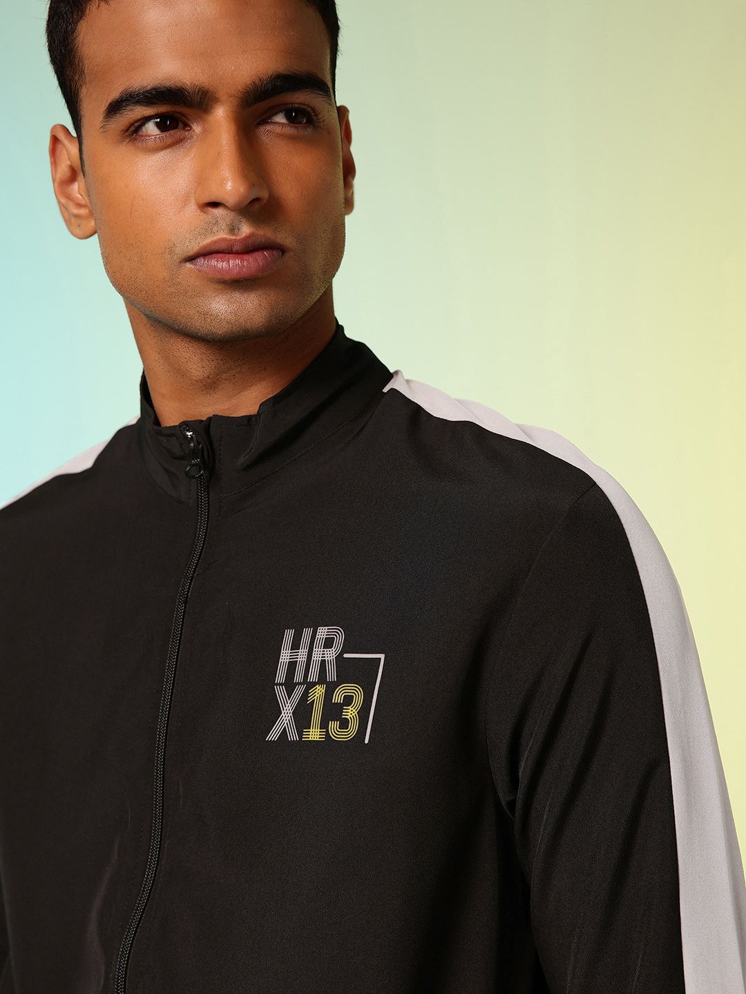 HRX by Hrithik Roshan Colourblocked Rapid Dry Running Tracksuit