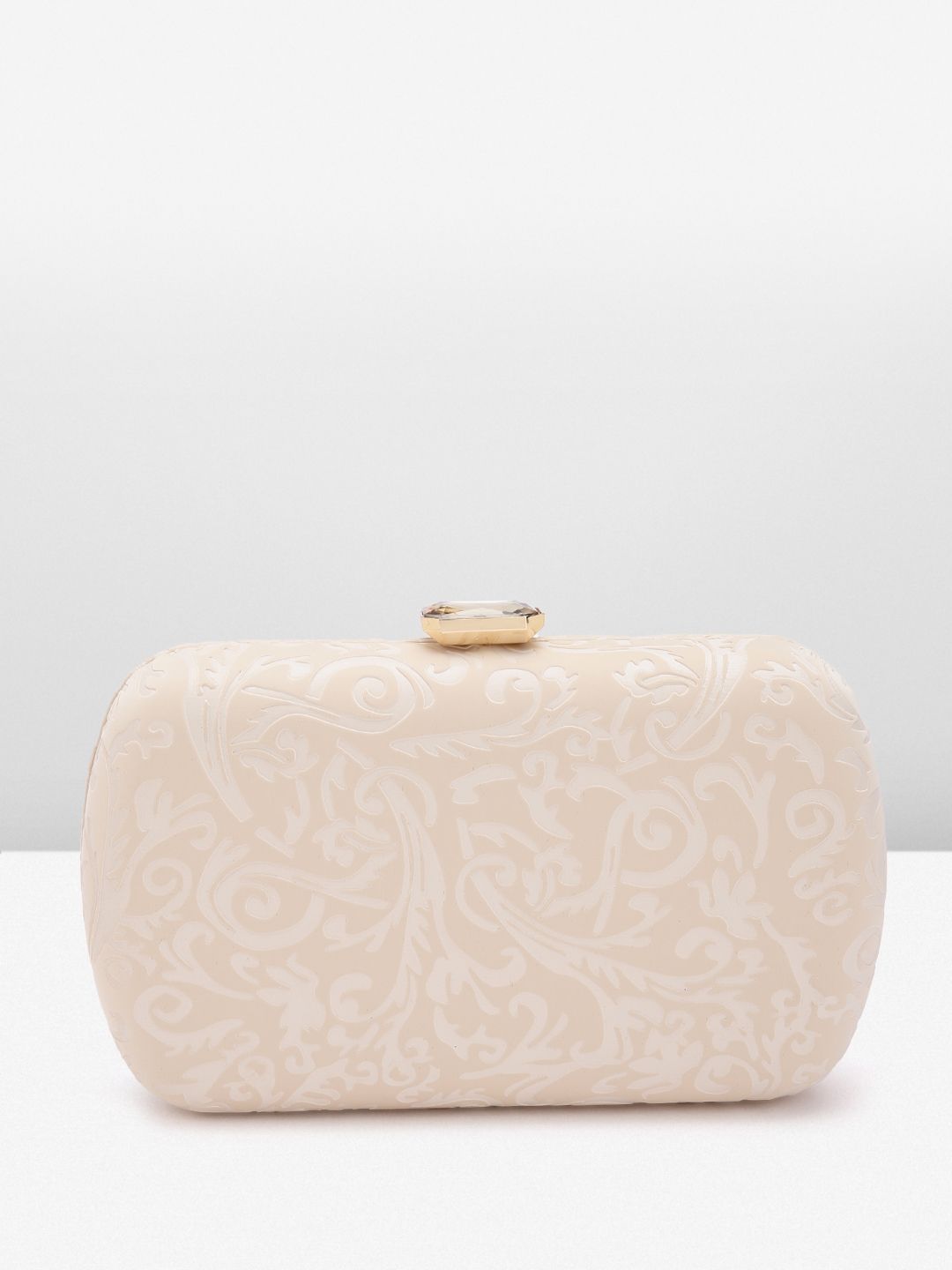 Lino Perros Women Floral Textured Party Box Clutch